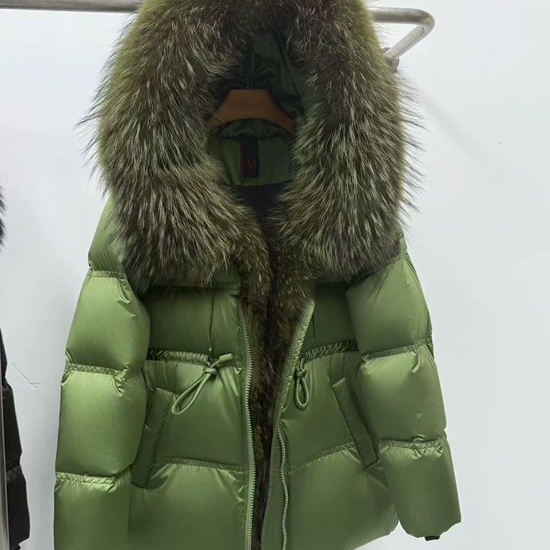 Eleganter Damen Steppmantel in Midi-Länge mit Kunstfell-Details