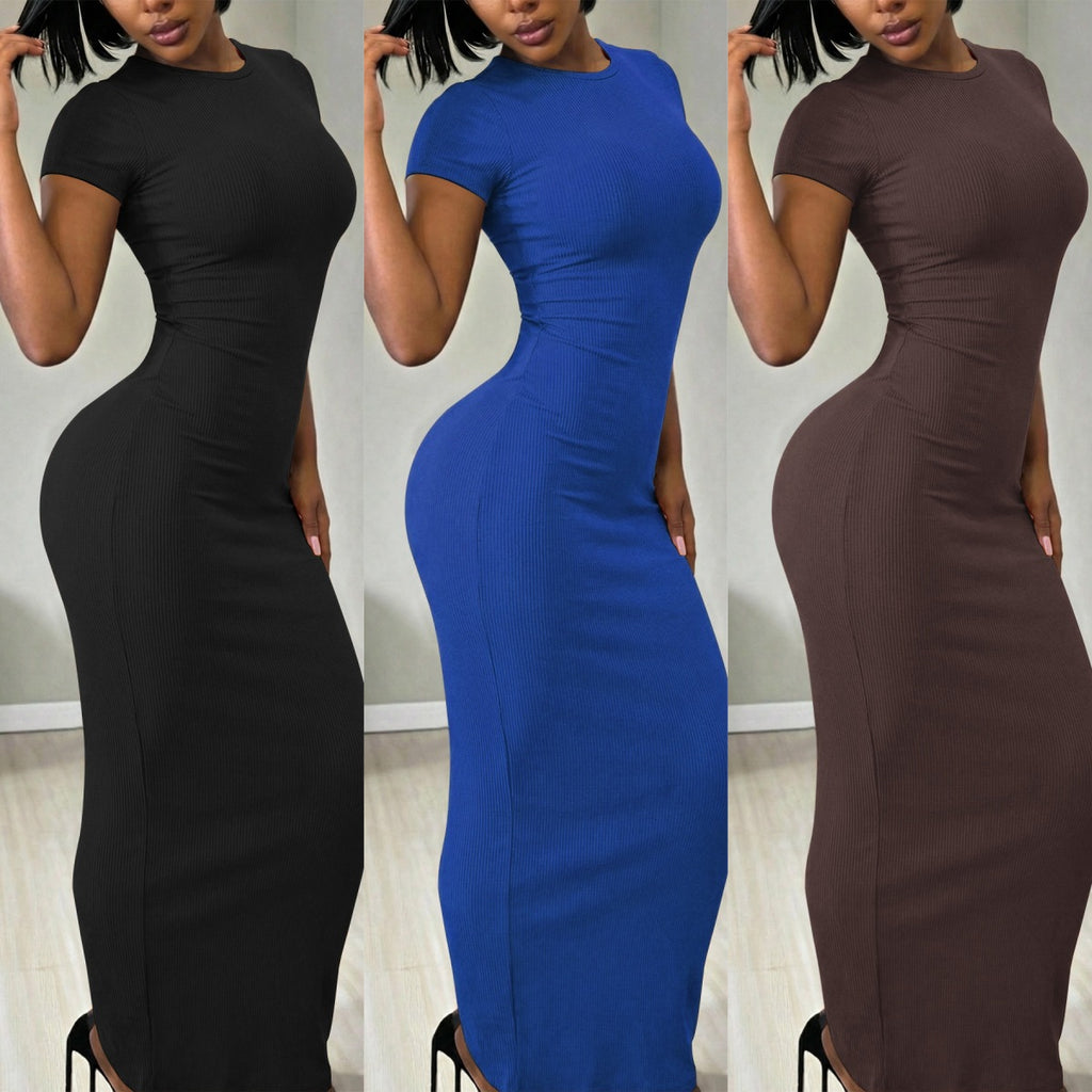 Elegantes Damen Langkleid – figurbetont & casual
