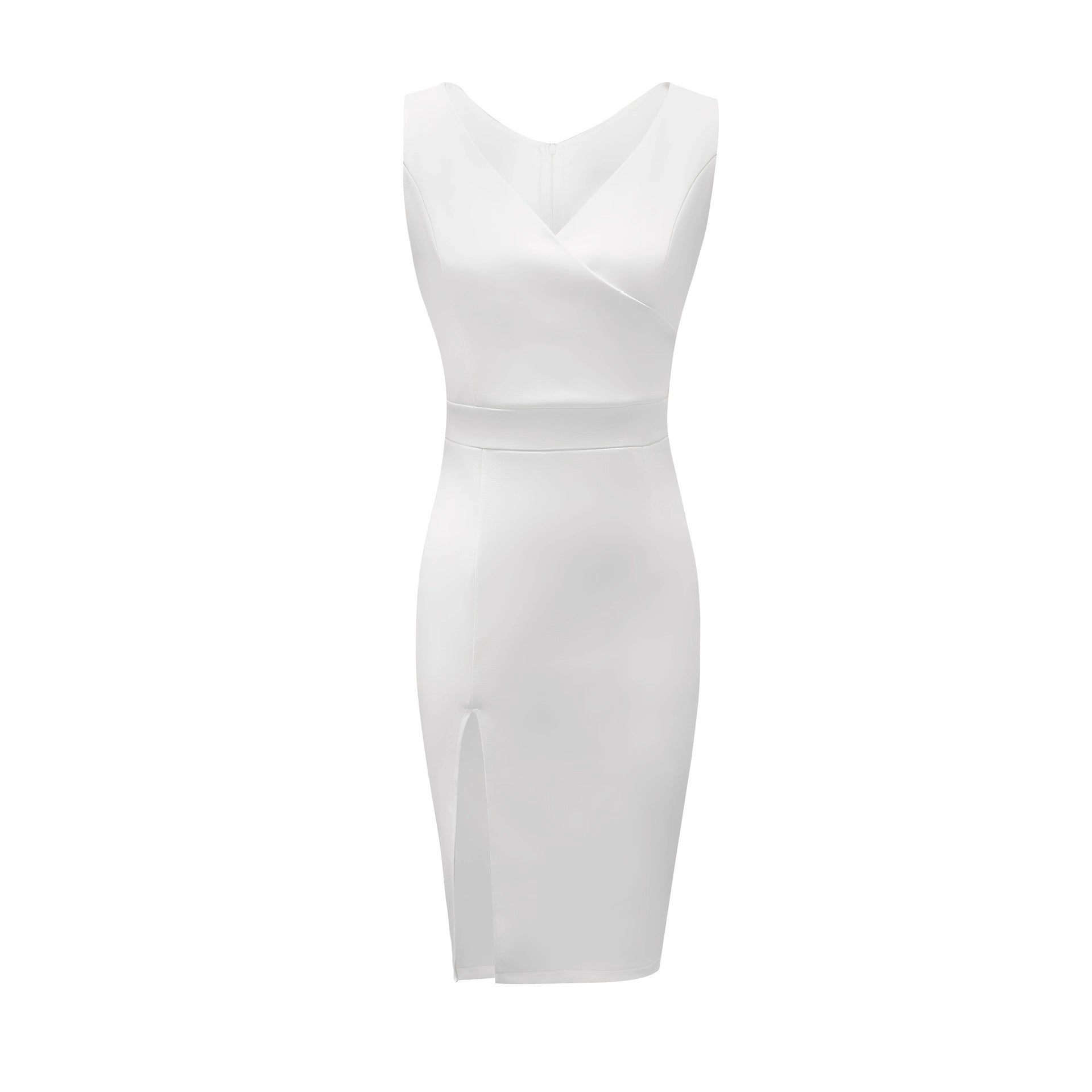 Elegantes Damen Strickkleid – minimalistisch mit Schlitz