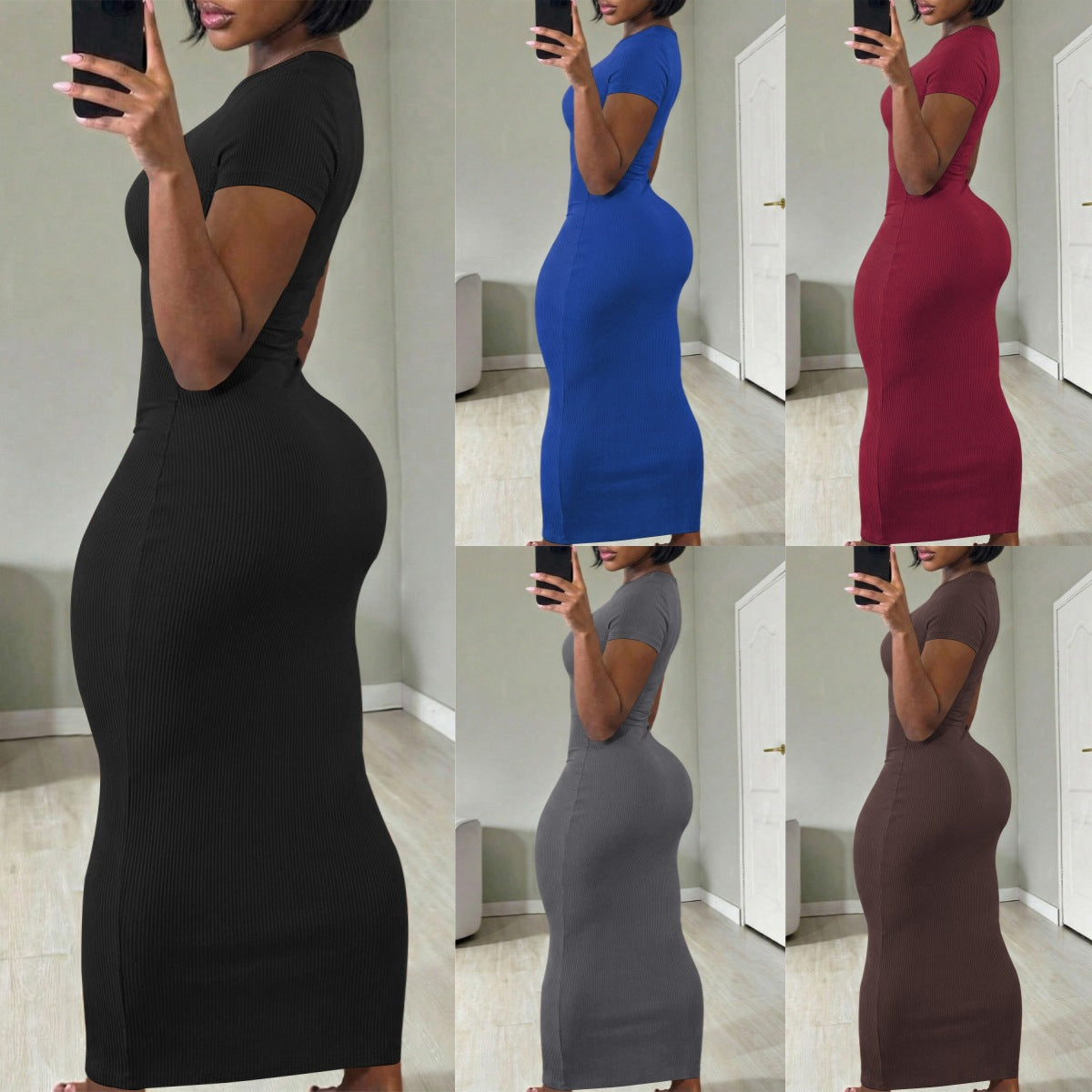 Elegantes Damen Langkleid – figurbetont & casual